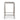 Outdoor 43" Aluminum Bar Table With Rattan Table Top - Gray / Silver