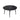 Modern Artificial Stone Round Dining Table With Metal Legs, Can Accommodate 6 People - Black