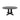 Dining Table For Farmhouse Kitchen Expandable Oval Table Top With Removable Leaf Trestle X Shaped Base - Black