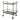 Percy Galvanized Metal Bar Cart - Gray