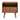 Nightstand With Carved Geometric Drawer Front, 1 Drawer And Open Shelf