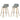 Randolph - Counter / Bar Height Stool Upholstered (Set of 2) - Gray