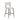 Modern Teddy Fabric Upholstered Bar Stools - Black Legs
