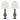 Chateau - Contemporary Table Lamp (Set of 2) - Acid Griffin / Nickel / White