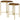 Genevieve - 2 Piece Round Nesting Table - Gold