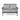 Honolulu - Loveseat - Gray / Silver