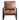 Classic Mid Century Modern Accent Chair With Durable Square Metal Frame, Armchair For Living Room, Bedroom, Home Office Spotted Microfiber Upholstery - Brown