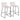 Casper - Fixed Height, Contemporary Counter Stool (Set of 2)