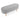 Ottoman Oval Storage Bench With Rubber Wood Legs Linen - Gray