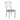 Dining Chairs With Cross Back, Cushion Seat (Set of 2) - White