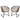 Patio Dining Chairs For Garden (Set of 2) - Beige