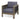 Outdoor Acacia Wood Club Chair With Wicker Accents