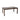 Acacia Wood Outdoor Dining Table With Slatted Top - Dark Brown