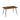 S Shape Irregular Dining Table Metal Legs Wood Design Table Top - Walnut