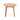 Outdoor Side Table With Slat Top - Brown