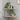 8" Tall, Artificial Plant, Alocasia, Indoor, Faux, Fake, Table, Greenery, Potted, Decorative (Set of 2) - Green / White