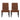 Broxton - Tuft Dining Rolltop Chairs With Button Tufted Backrest (Set of 2)