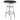 Round Bar Table With Retro Design - Black