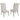 Upholstered Dining Chair With Rolled Edge Seat Back (Set of 2) - Beige