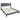 Elegant Bed With Upholstered Headboard, Platform Base
