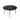 Modern Artificial Stone Round Dining Table With Golden Metal Legs, Can Accommodate 6 People - Black