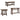 3 Piece Occasional Table Se, Coffee Table, End Table & Sofa Table - Walnut
