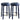 360° Swivel Wooden Barstools With Upholstered Seat, Counter Height (Set of 2)
