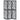 3 Panel Folding Screen With Mosaic Cutout Design - Black