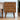Cube Carved Bedside Table Nightstand - Chestnut