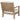 Acacia Wood Club Chair With Cushion - Light Brown