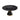 Modern Artificial Stone Round Carbon Steel Base Dining Table, Can Accommodate 6 People Artificial Stone Turntable - Black