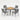 5 Piece Patio Dining Set, Table And Chairs For Outdoor Use - Gray