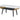 Landon - Coffee Table With Glass Marble Texture Top And Bent Wood Design