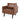 Faux Leather Club Chair With Birch Tapered Legs - Light Brown