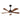 5 Blades Ceiling Fan With Lights Remote Control - Matte Black