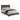 Upholstered Full Bed With Nailhead Trim - Charcoal