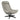 Piran - Top Grain Leather Accent Chair With Swivel - Twilight