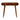 Solid Wood Curved Edge Console Table
