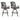Elegant Cast Aluminum Counter Stool Set With Cushions, All Weather Design - Dark Brown