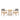 Outdoor 3 Pieces Acacia Wood Dining Set With Cushions