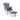 Upholstered Glider Chair With Ottoman