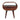 Large Chestnut Circular Bedside