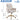 Ergonomic Mid-Back Office Chair With Gold Base