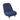 Single Sofa Reclining Japanese Chair Lazy Sofa Tatami Balcony Adjustable Chair - Navy Blue
