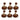 Pumpkin Ornament For Holiday Harvest Festival Fall Festival & Thanksgiving (Set of 6)