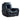 Clark - Blanche / Velvet Power Recliner With LED - Black