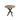 Round Dining Table For 2 - 4 People, Compact Kitchen Or Dining Room - Rustic Brown