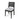 Patio Armless Dining Chair With Laid Back Slat Panel Design - Light Gray
