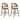 Como - Indoor Wood Barstool (Sey of 2)