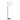 Serene - Floor Lamp With Rotary Switch Base Linen Shade - Brushed Nickel / White
